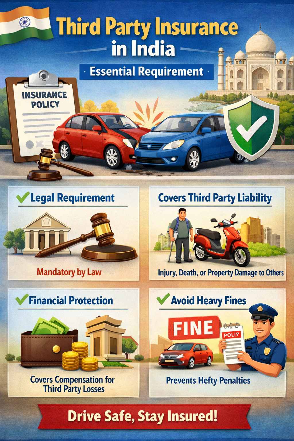 How Everyday Road Mishaps and ‘Third-Party’ Liability Shape Motor Insurance Protection in India